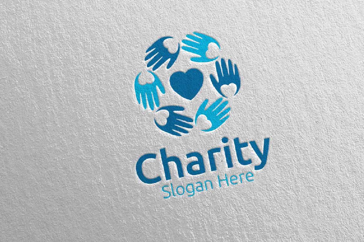 Charity Hand Love Logo Design 14 | Deeezy