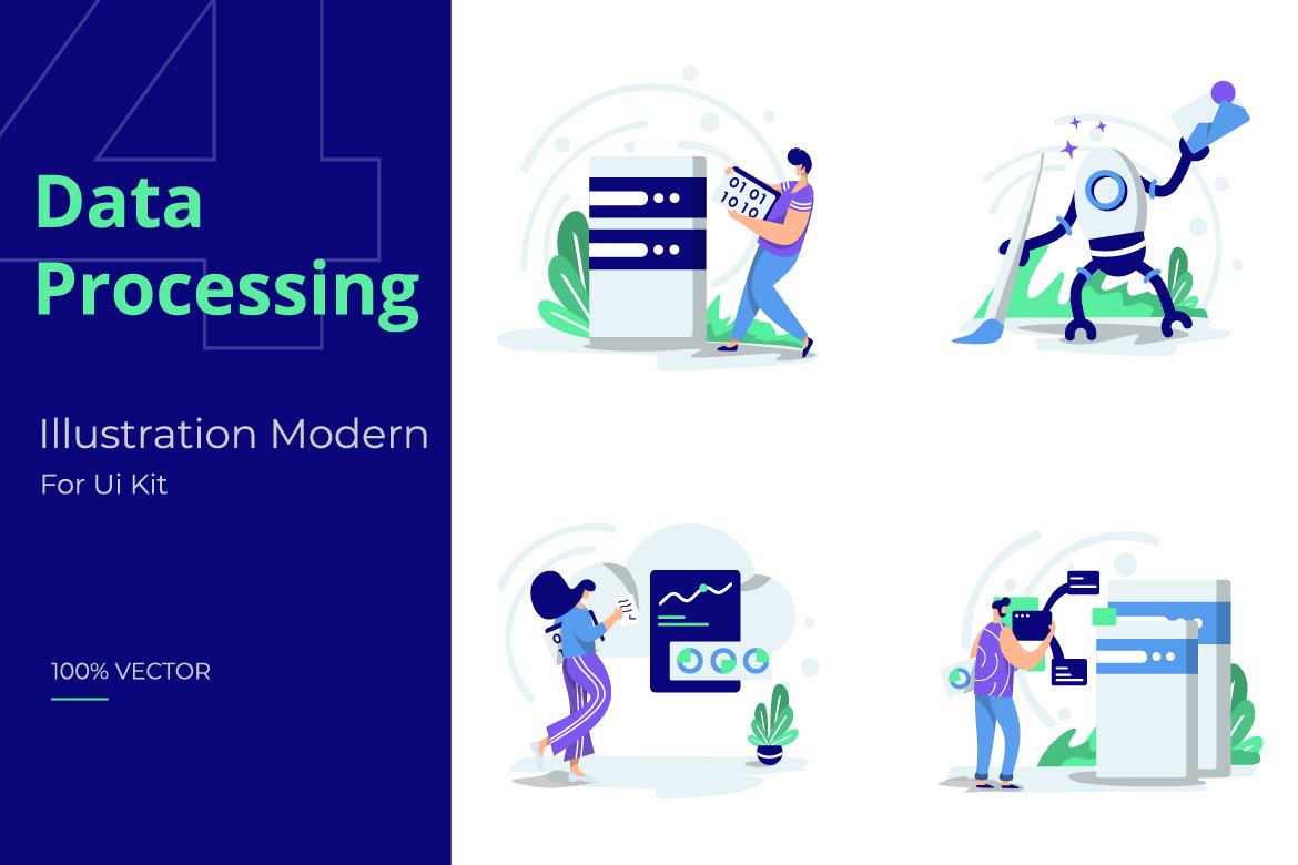 Data Processing - Free Illustrations | Deeezy