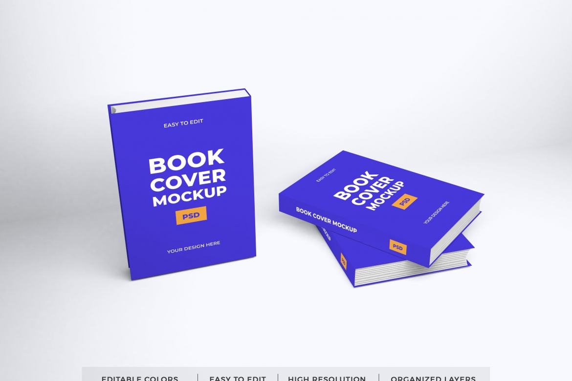 Realistic Book Cover Mockup Template | Deeezy