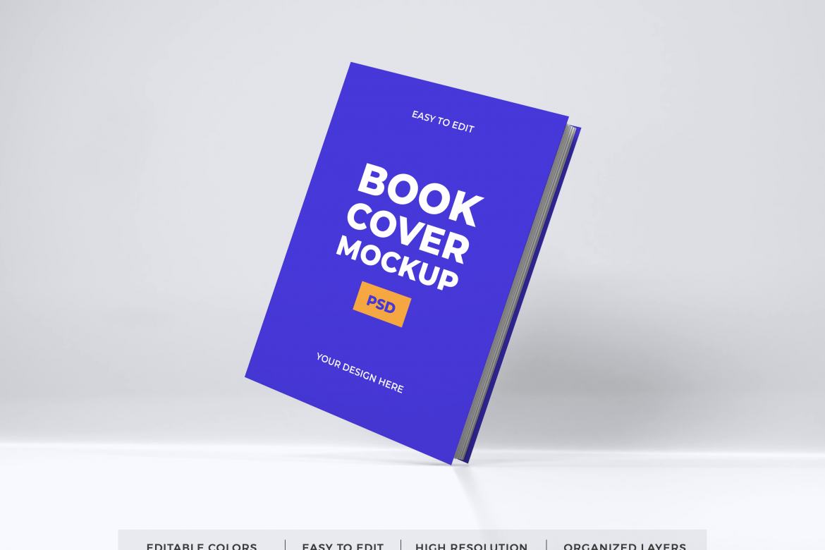Realistic Book Cover Mockup Template | Deeezy