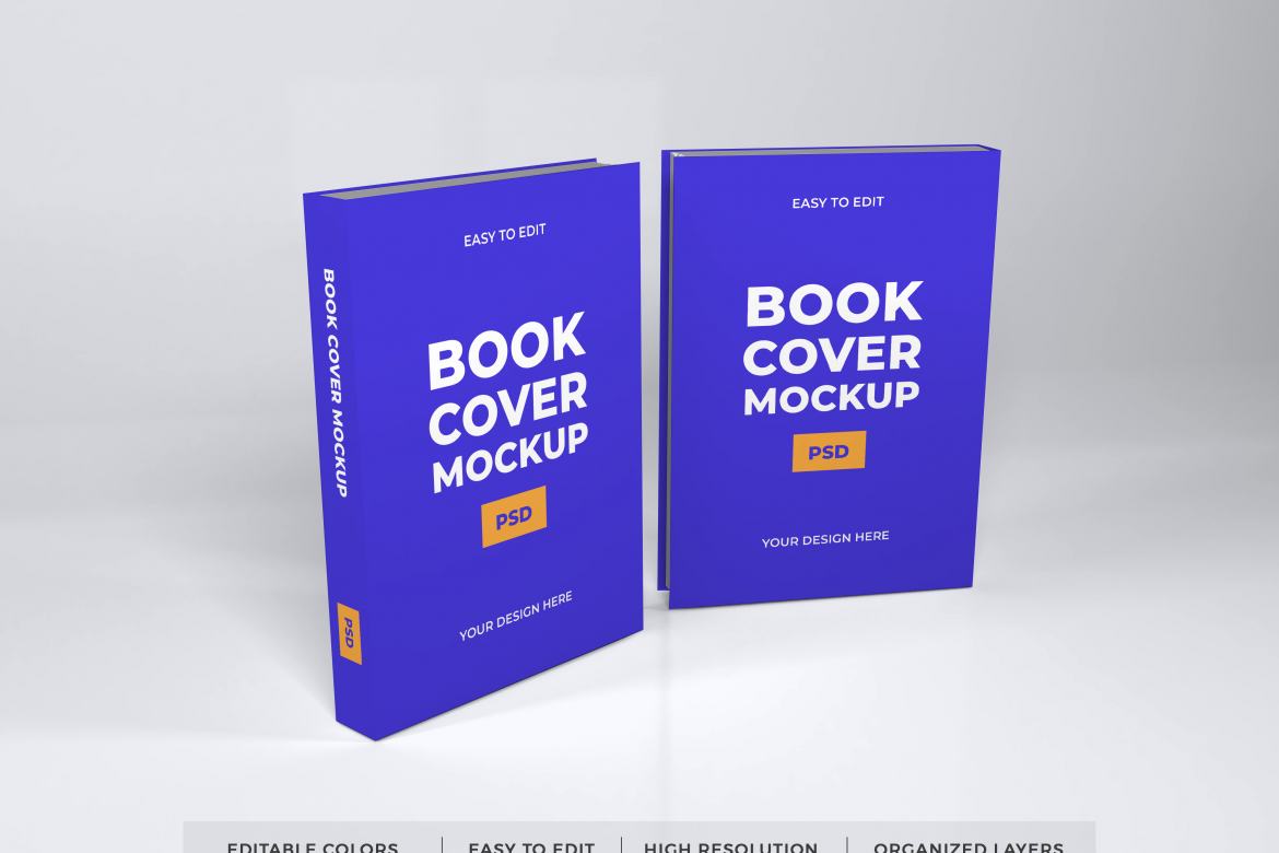 Realistic Book Cover Mockup Template | Deeezy