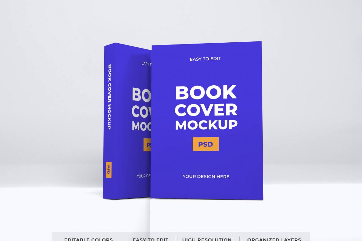 Realistic Book Cover Mockup Template | Deeezy