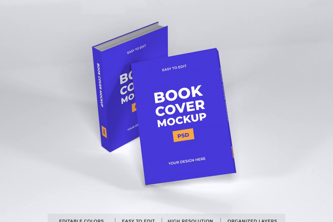 Realistic Book Cover Mockup Template | Deeezy