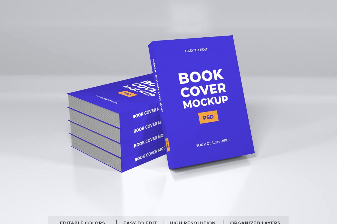 Realistic Book Cover Mockup Template | Deeezy