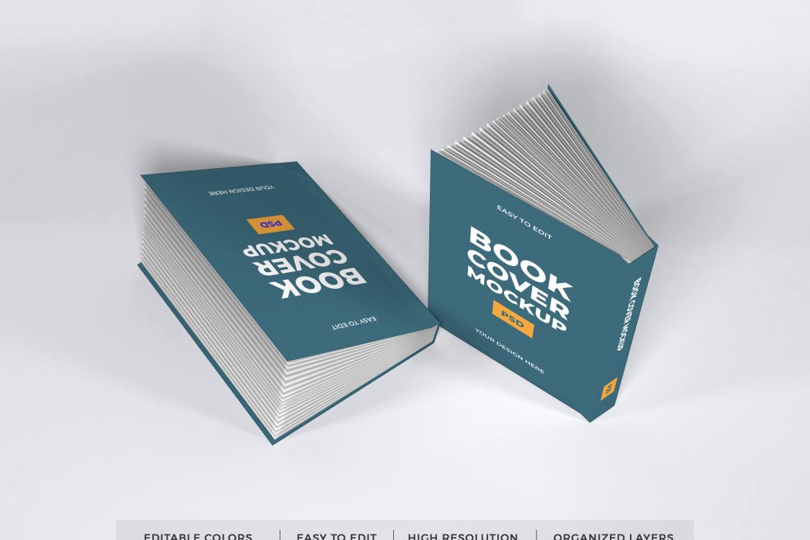 Realistic Book Cover Mockup Template | Deeezy