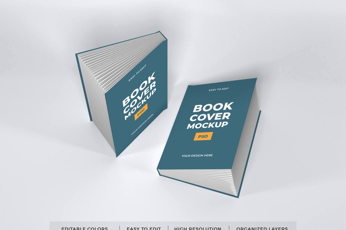 Realistic Book Cover Mockup Template | Deeezy