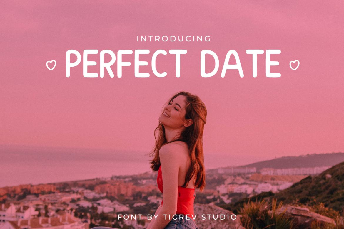 Perfect Date - Handwritten Display Font | Deeezy