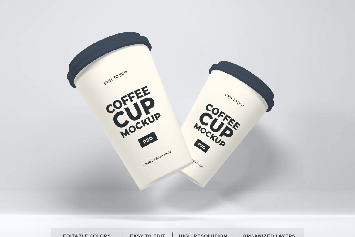 Free Paper Coffee Cup Mockup Template | Deeezy