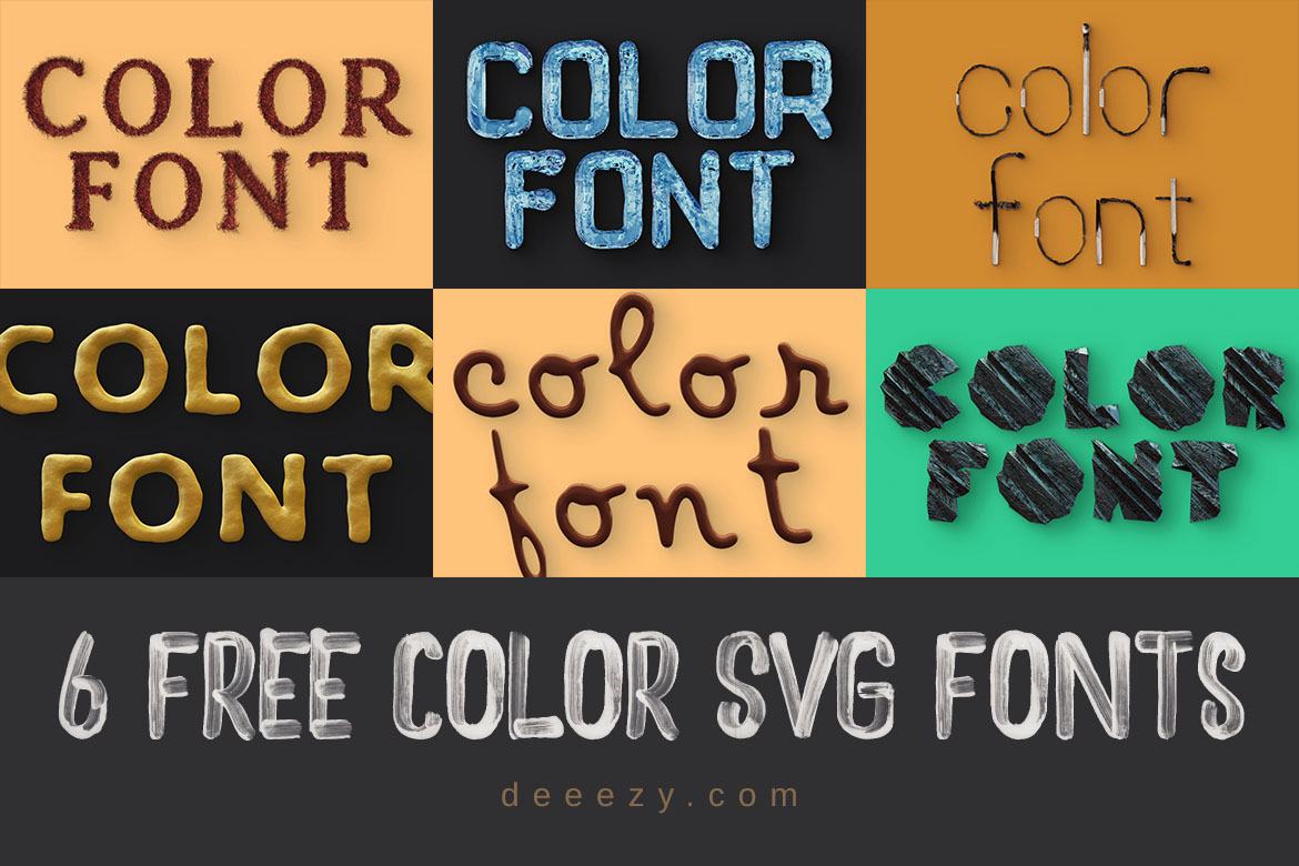 Free Color Svg Fonts 4 