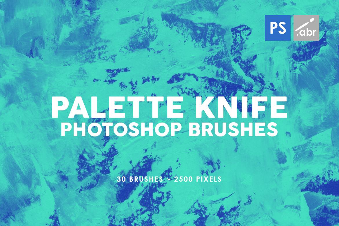 30 Palette Knife Photoshop Stamp Brushes 3 | Deeezy