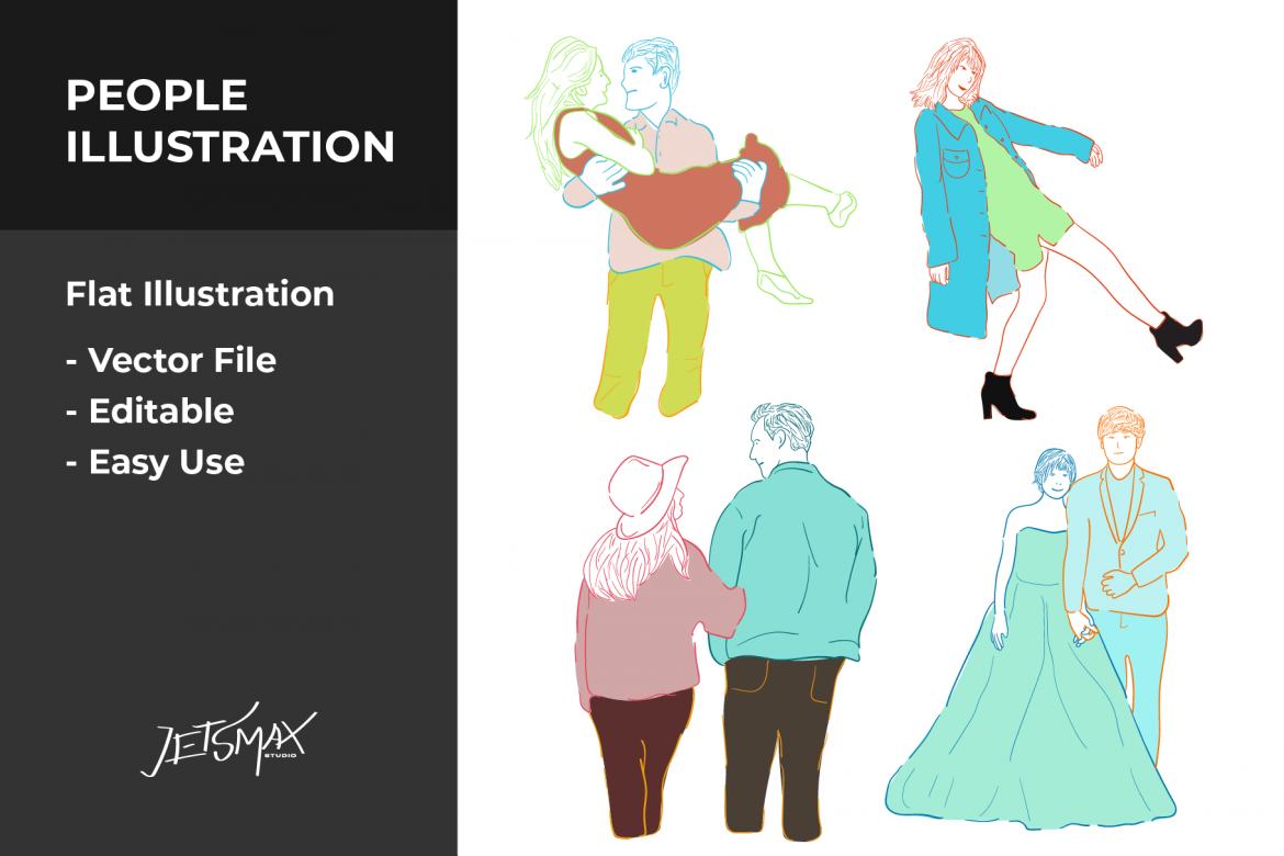 People Vector Line Bundle | Deeezy