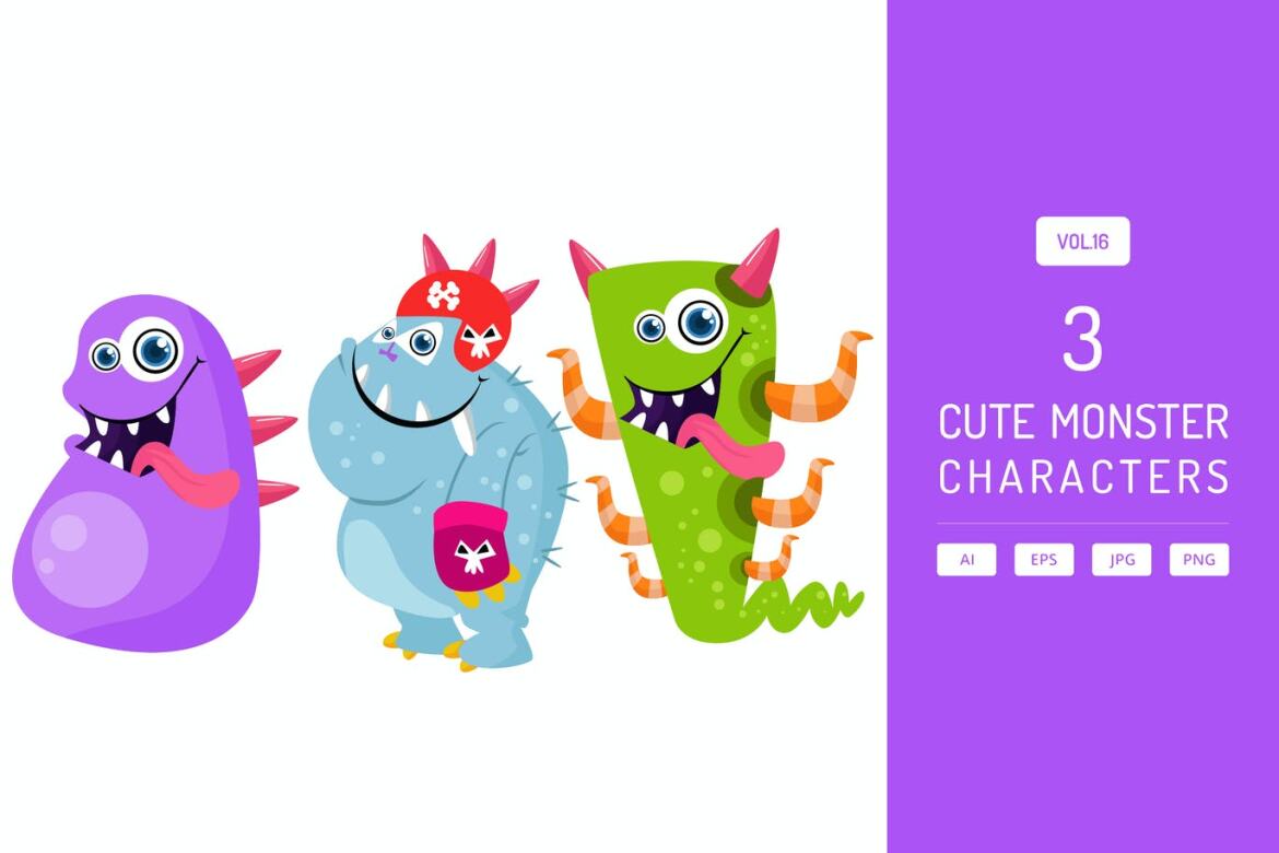 Cute Monster Characters Vol.16 | Deeezy