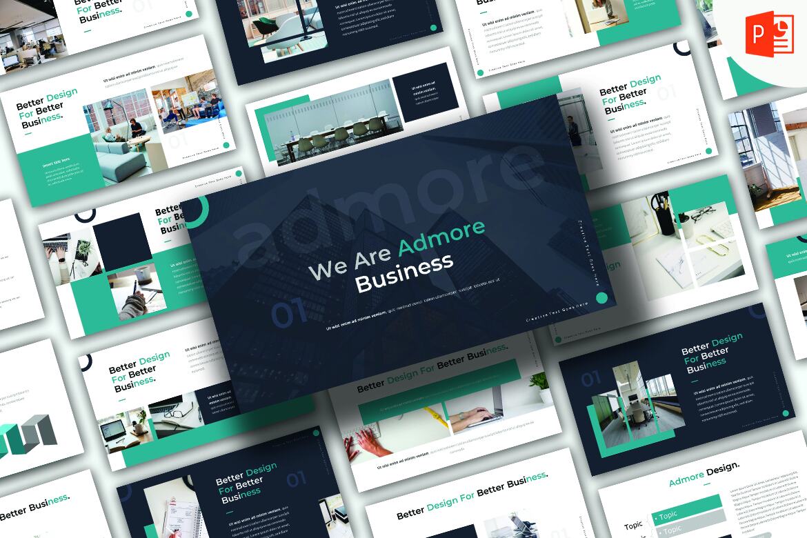 Admore – Creative Business Powerpoint Template | Deeezy