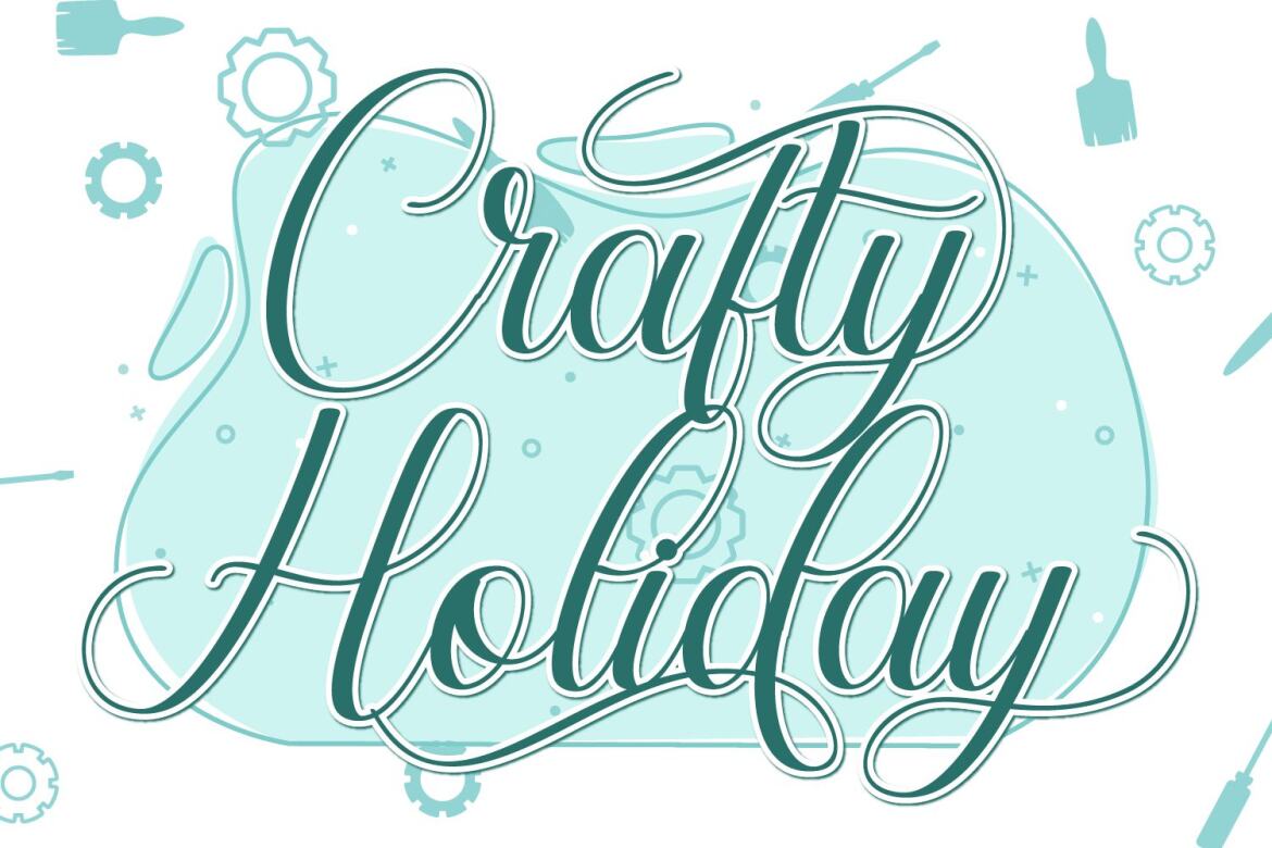 Crafty Holiday - Free Font | Deeezy