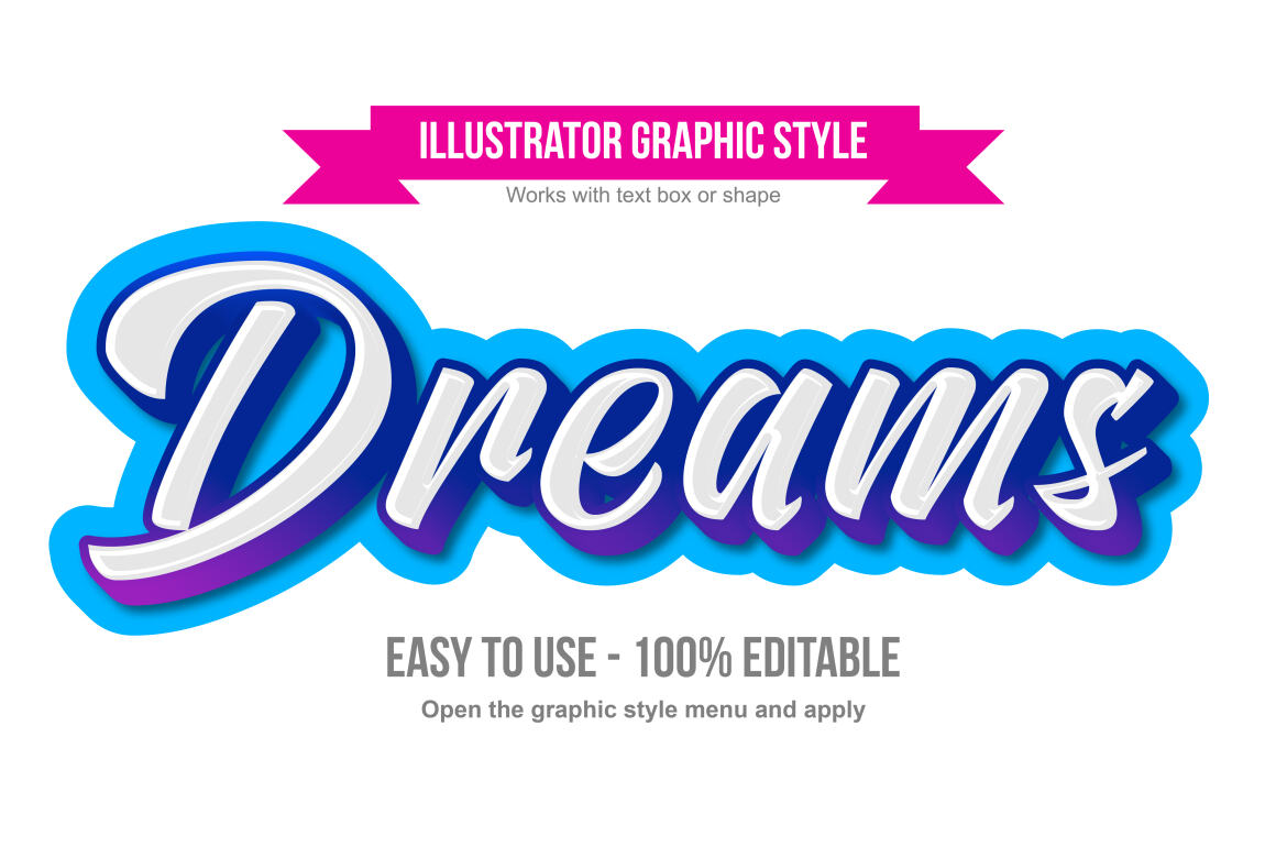 Blue and White Cursive Modern Text Effect | Deeezy