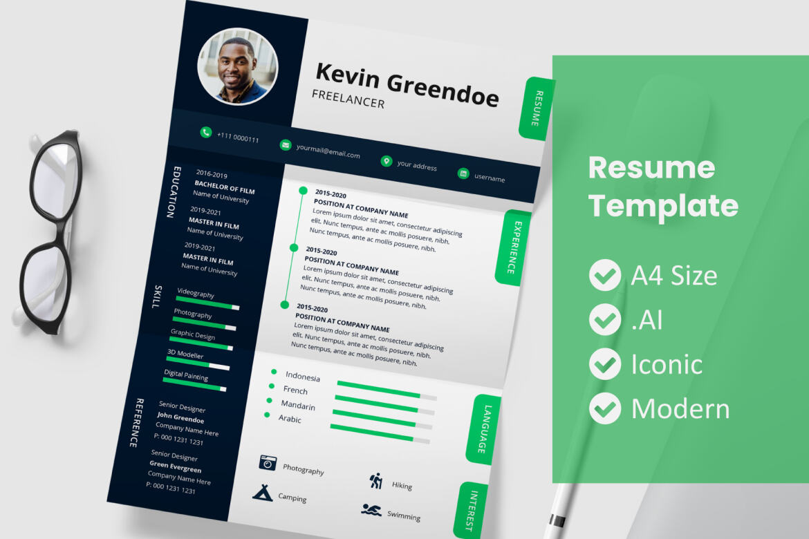 Note Resume Template | Deeezy