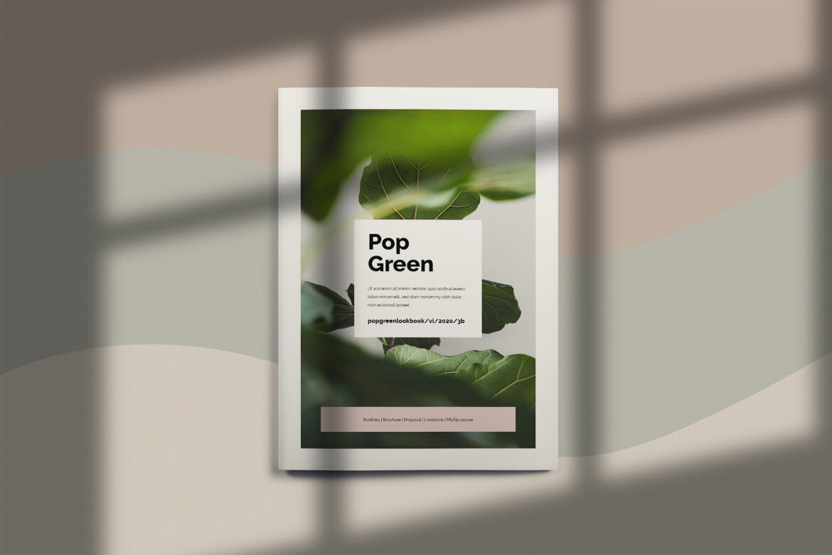 Pop Green - Brochure Template Indesign | Deeezy
