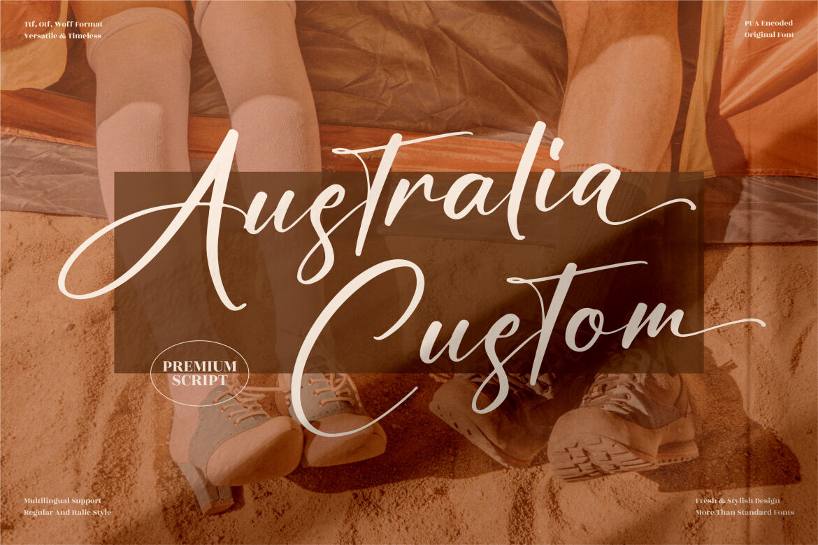 Australia Custom - Stylish Signature Font | Deeezy