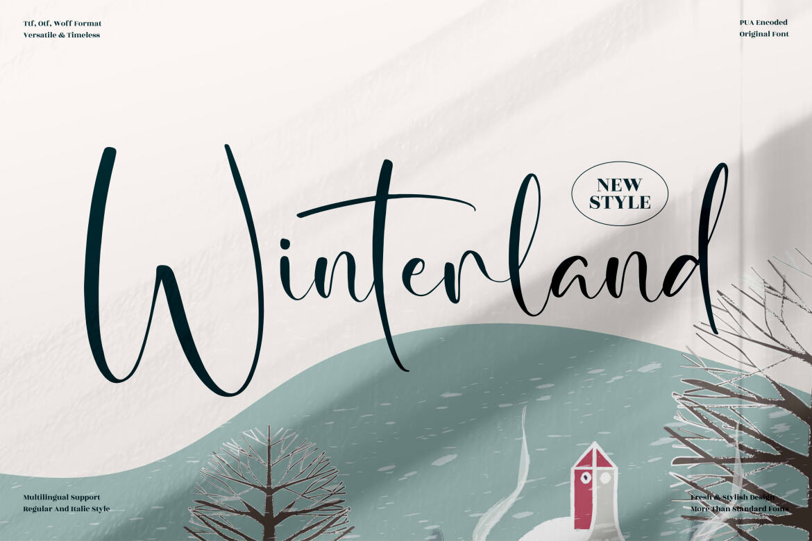 Winterland FREE Script Font Deeezy
