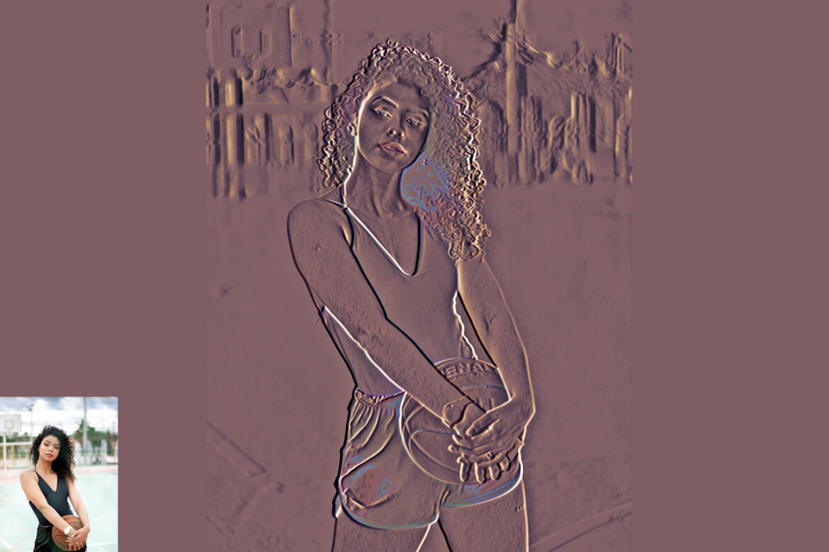 Emboss Effect Action Deeezy