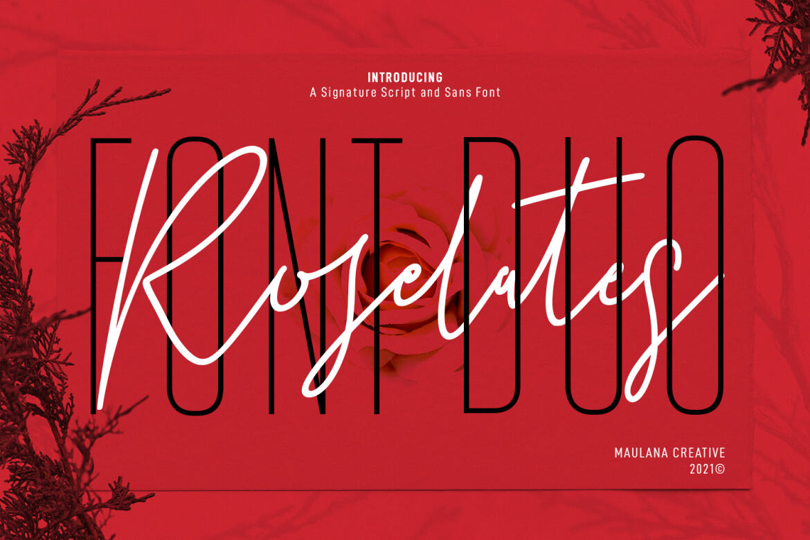 Roselates Script Sans Font Duo | Deeezy