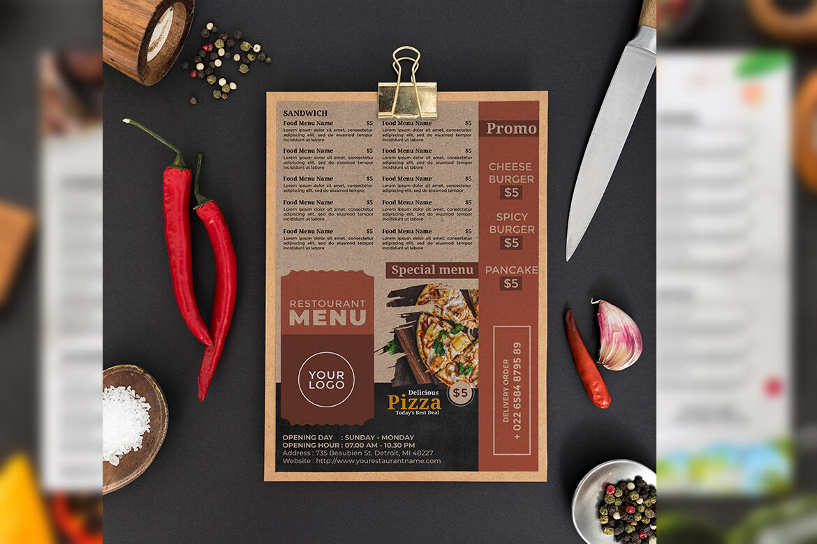 Restaurant Food & Drinks Menu | Deeezy