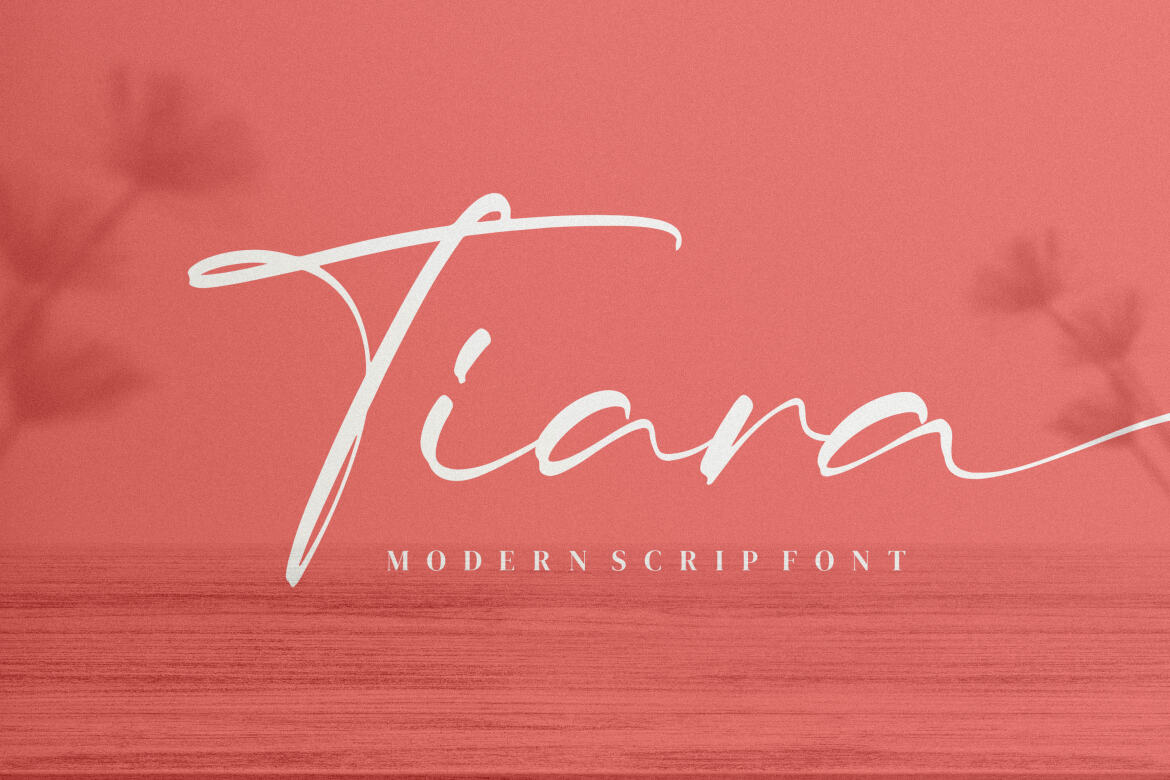 Tiara - Modern script Font | Deeezy