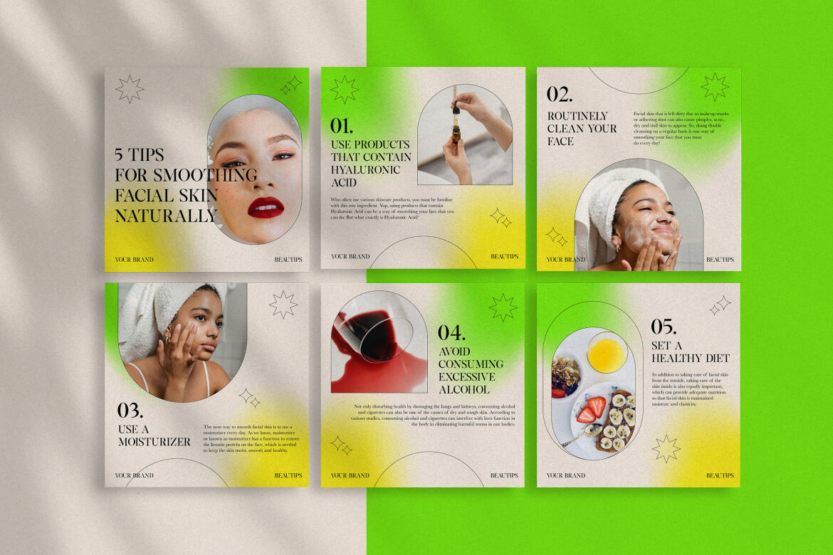 FREE Instagram Gradient Carousel Template | Deeezy