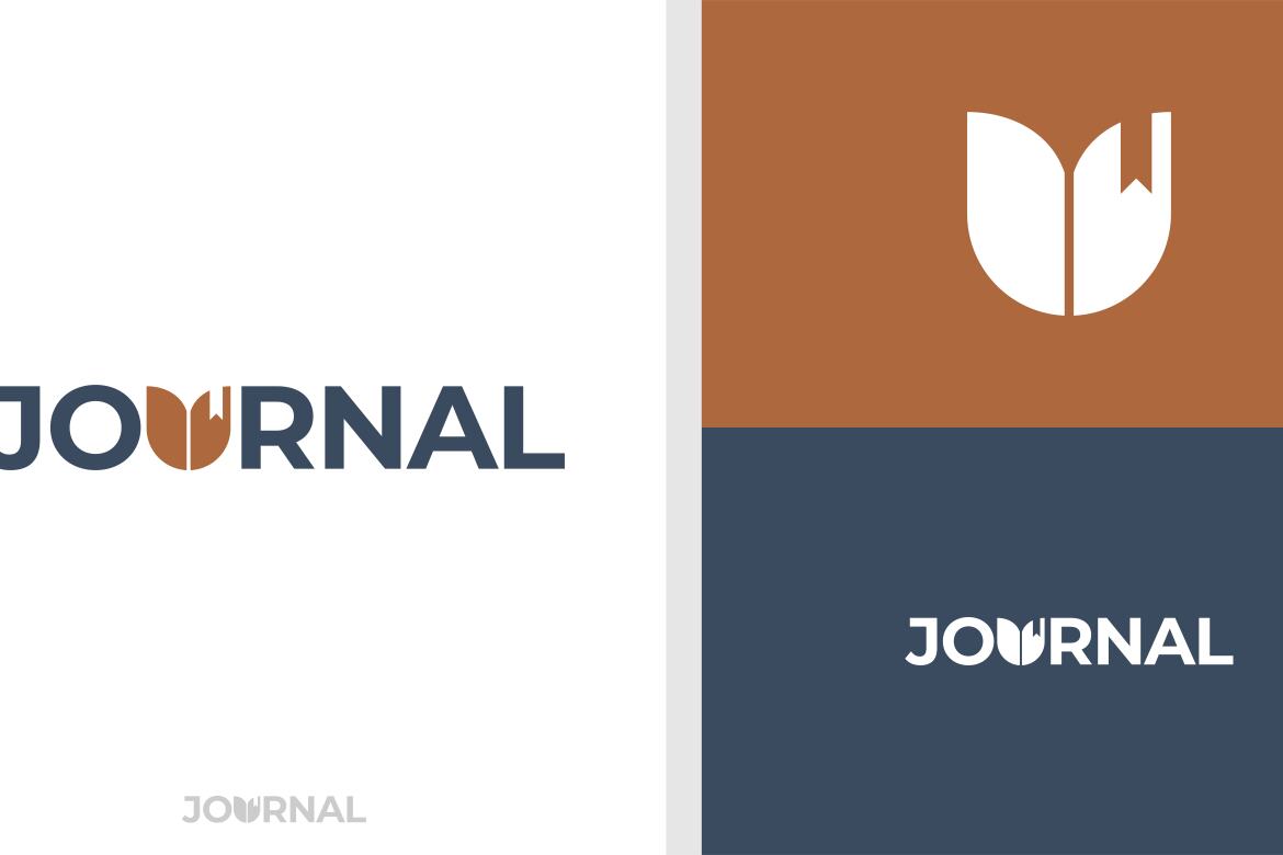 JOURNAL LOGO WORDMARK BOOK EDITABLE | Deeezy