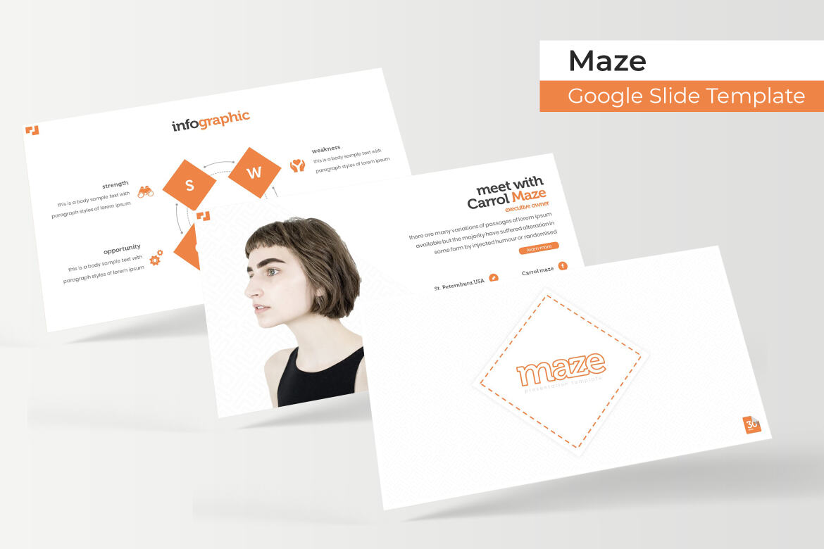 Maze Google Slide Template | Deeezy