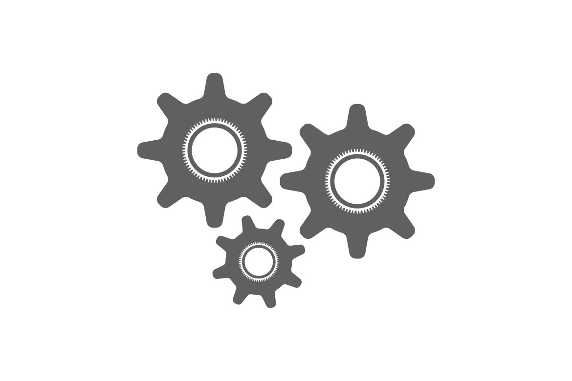 Gear machine icon template design logo vector | Deeezy