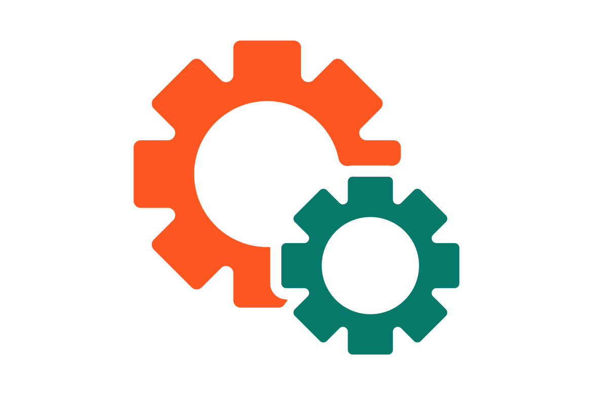Gear machine icon template design logo vector | Deeezy