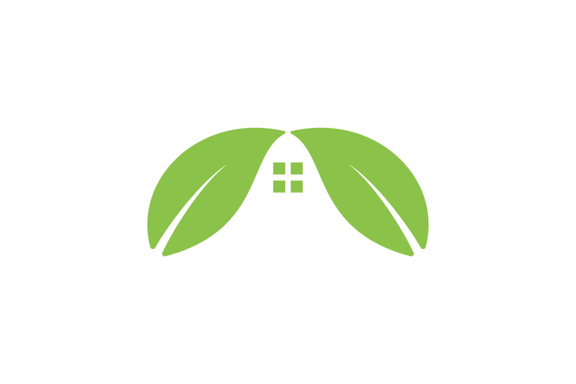 Home leaf eco nature logo design vector | Deeezy