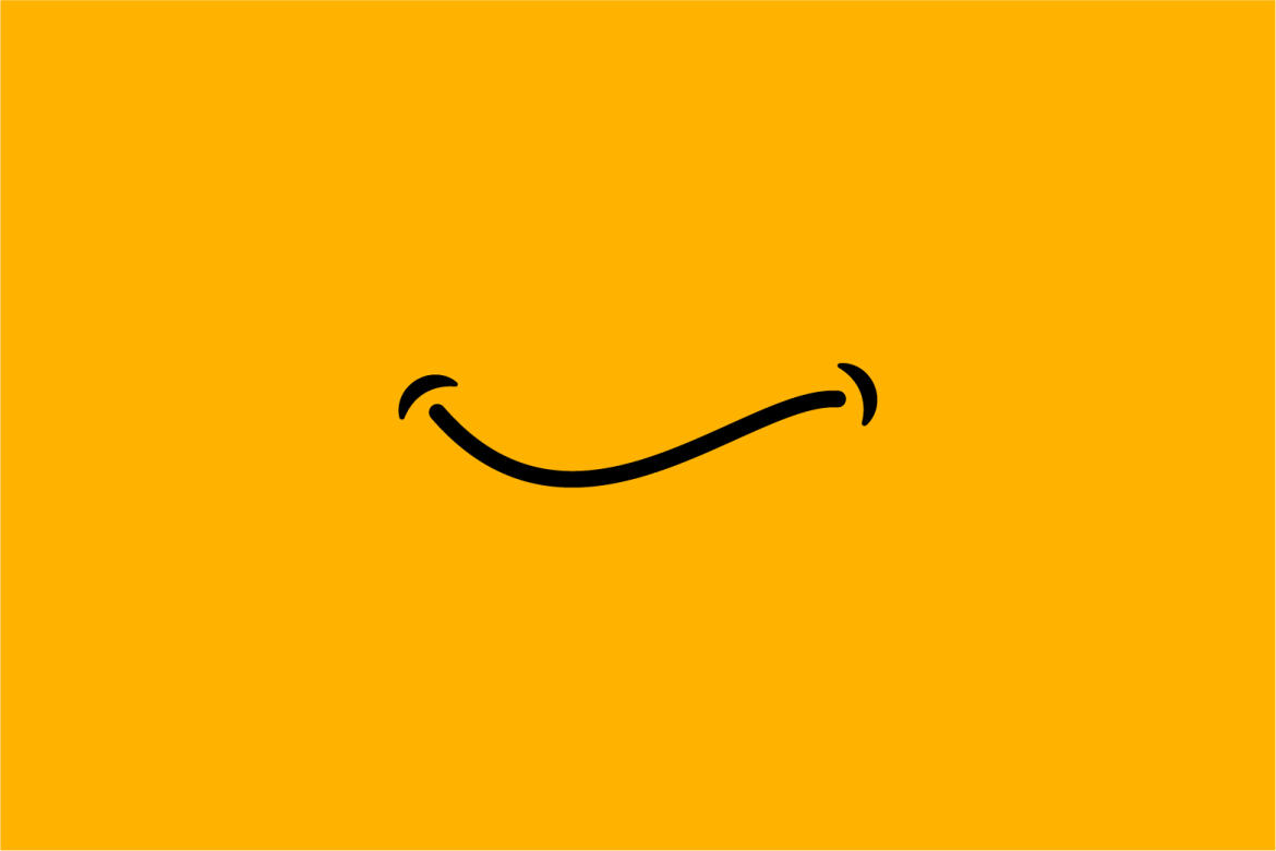 smile face laughing logo vector template graphic design | Deeezy