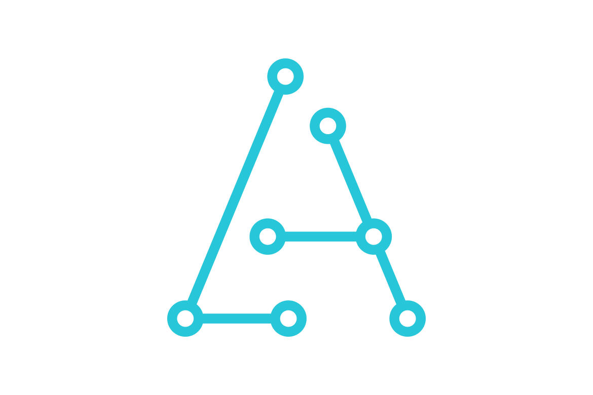 A initial letter technology icon illustration design logo vector | Deeezy