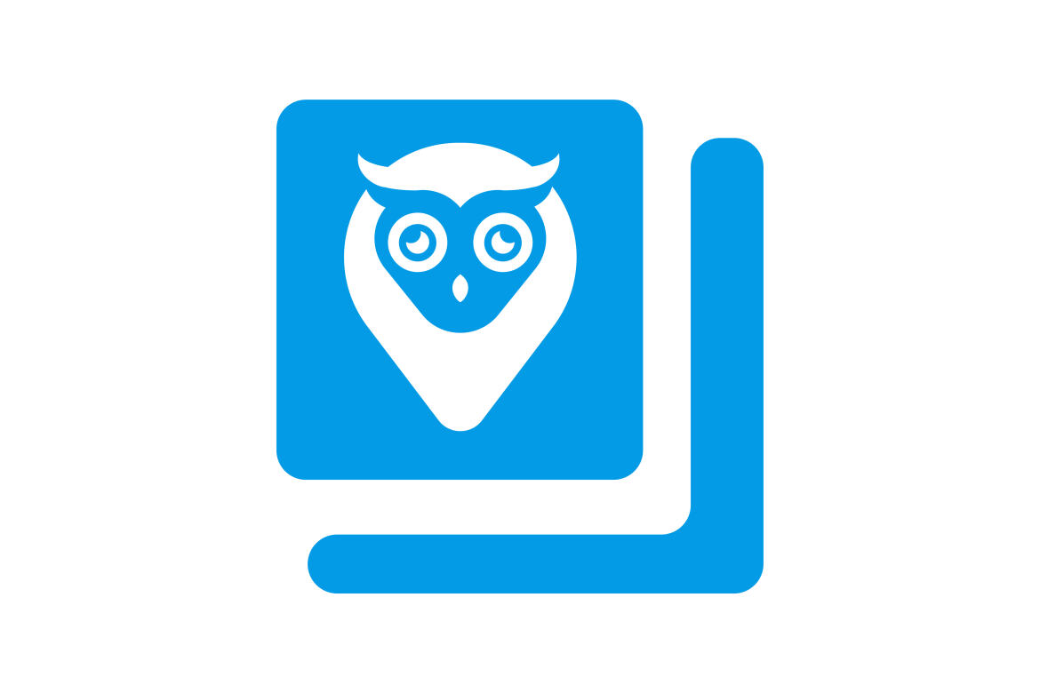 Owl mapping logo design vector | Deeezy