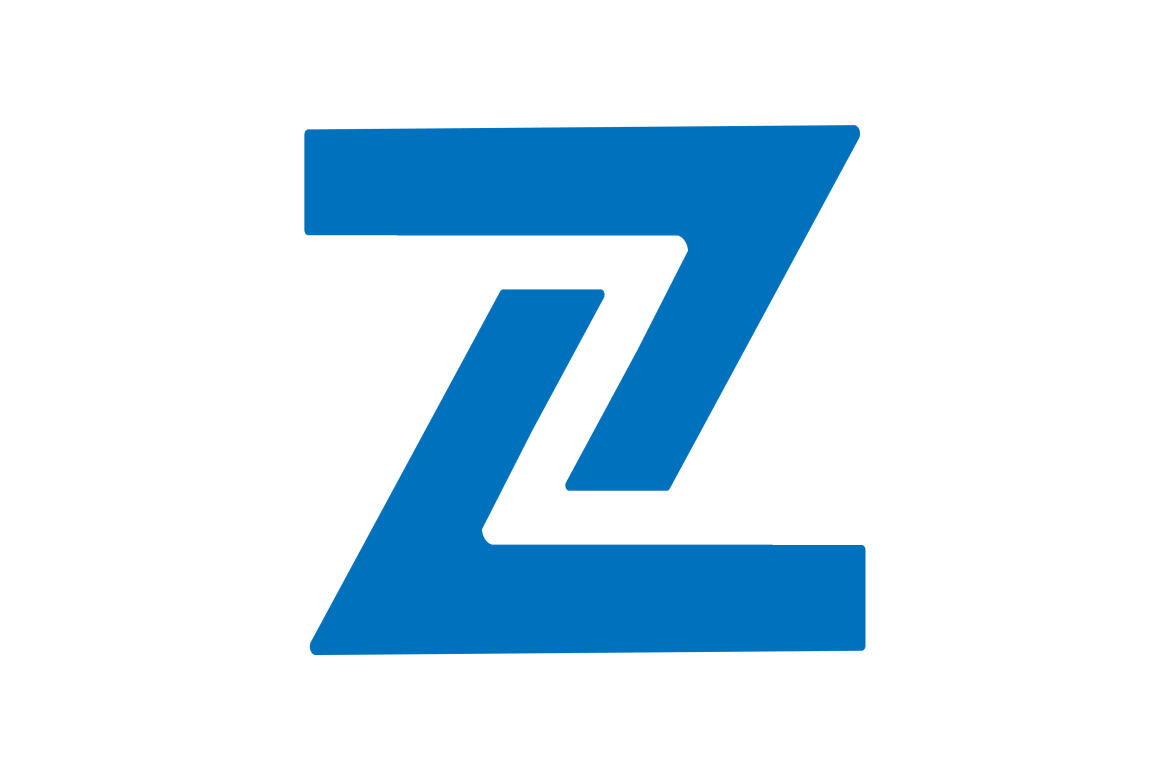 Letter initial Z negative space icon design logo template vector | Deeezy