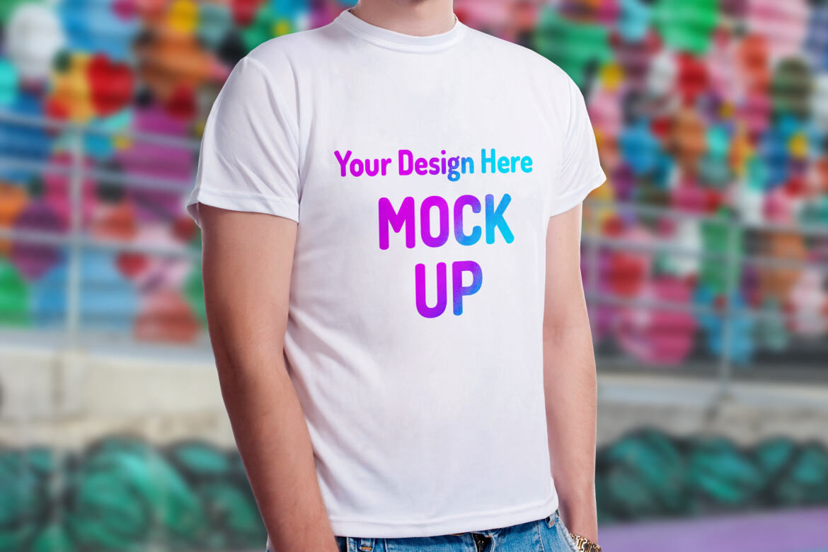 Male T-shirt - FREE Mockup | Deeezy