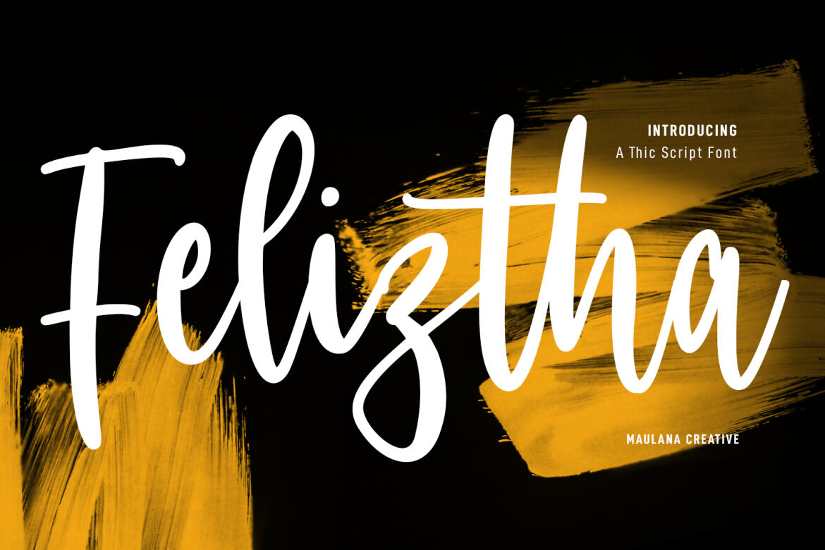 Feliztha Handwritten Script Font | Deeezy