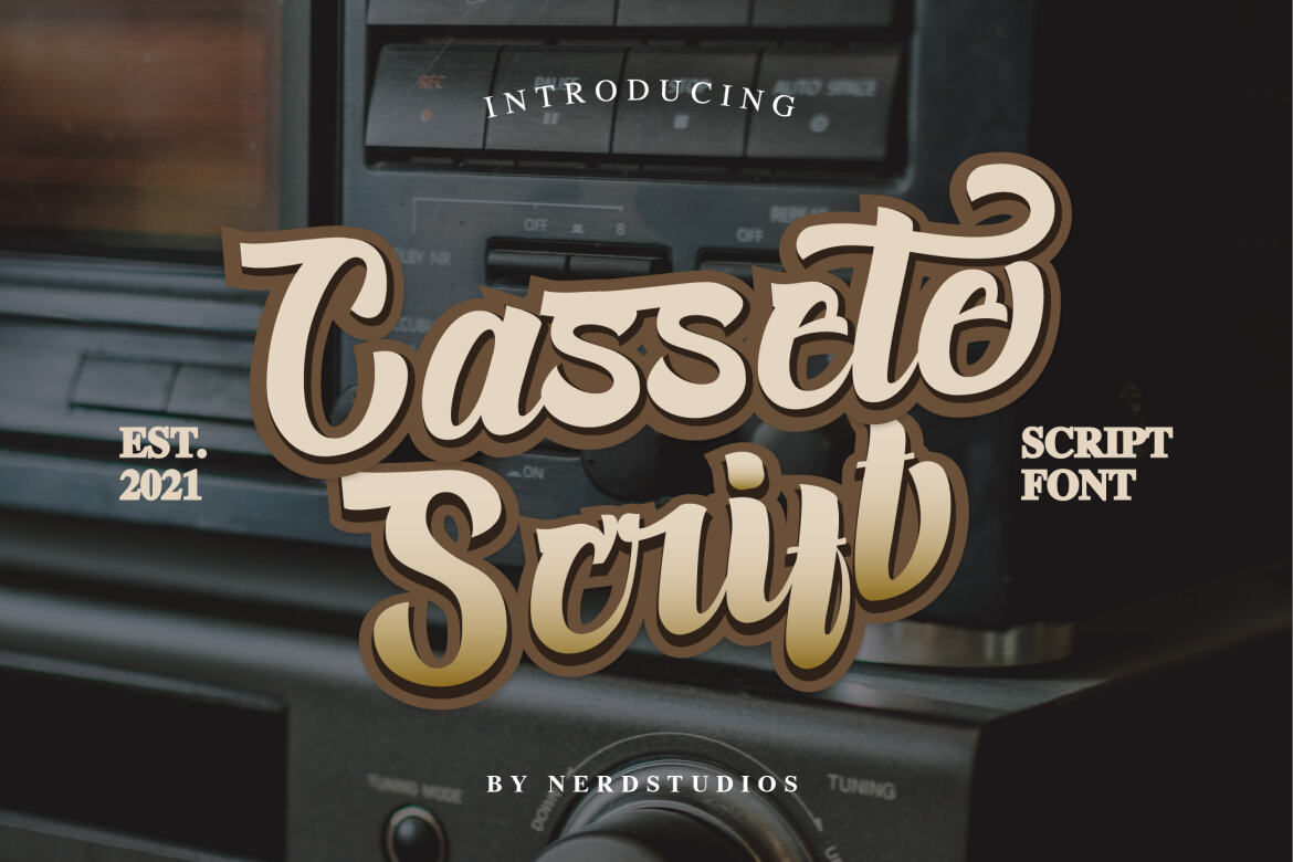 Cassete Script Font | Deeezy