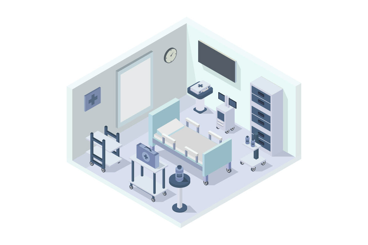 Isometric hospital room | Deeezy