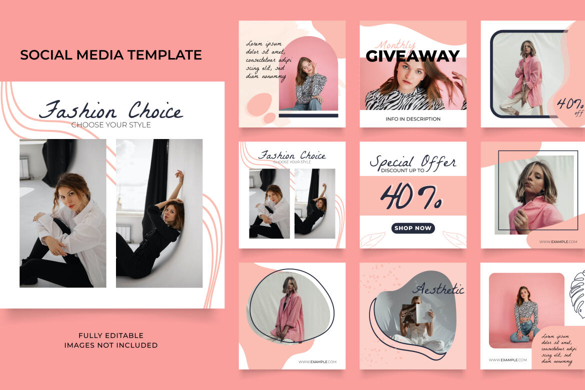 Fully editable Instagram and Facebook social media post template | Deeezy