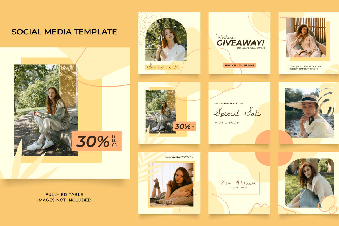 Fully editable Instagram and Facebook social media post template | Deeezy