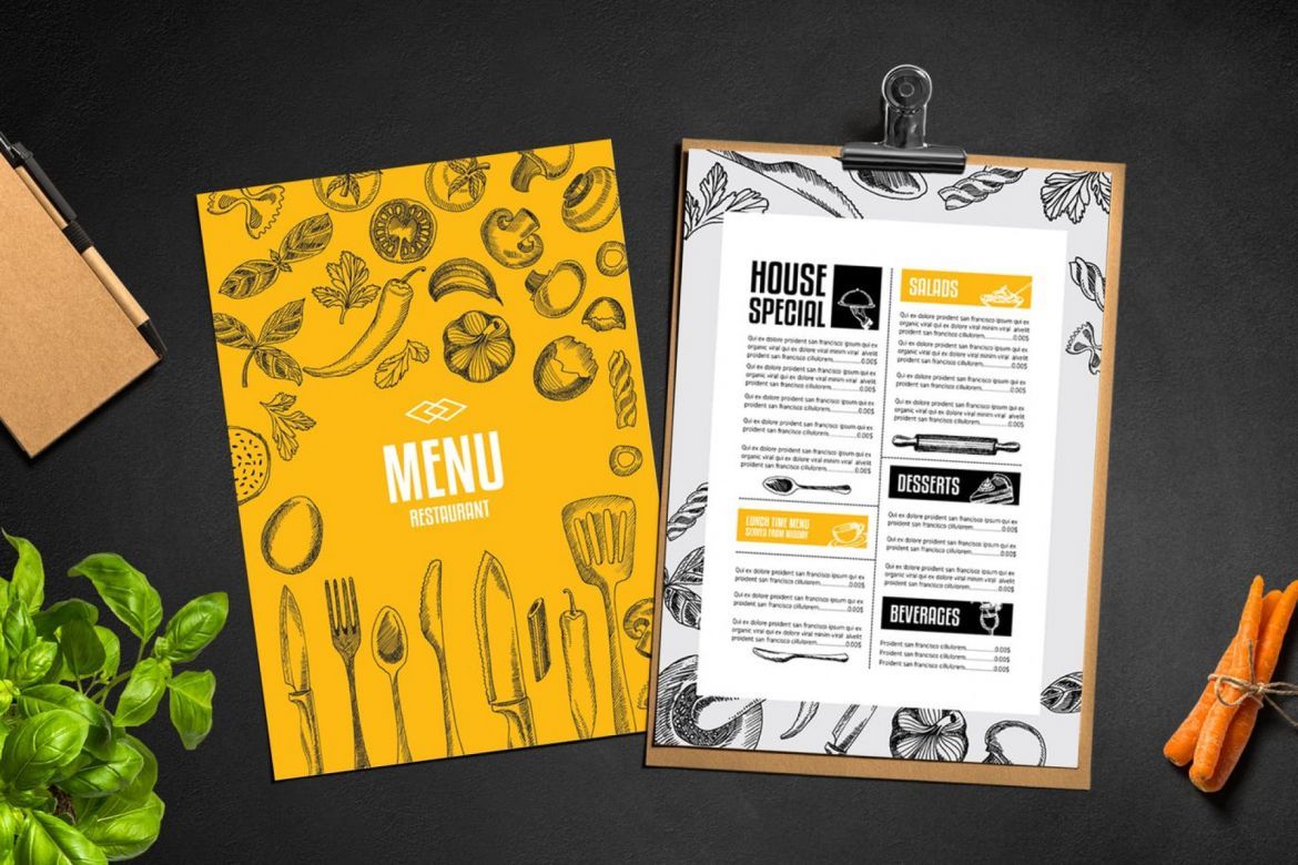 Modern Food Menu Template | Deeezy