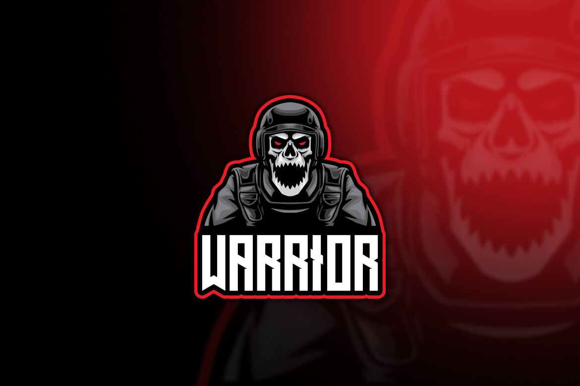 skull-soldier-warrior-esport-logo-deeezy