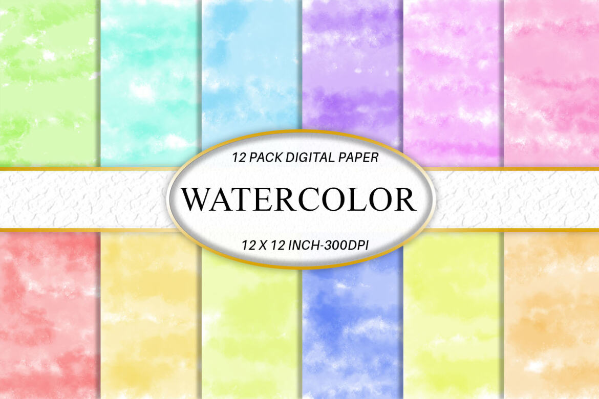 Digital paper watercolor texture background | Deeezy