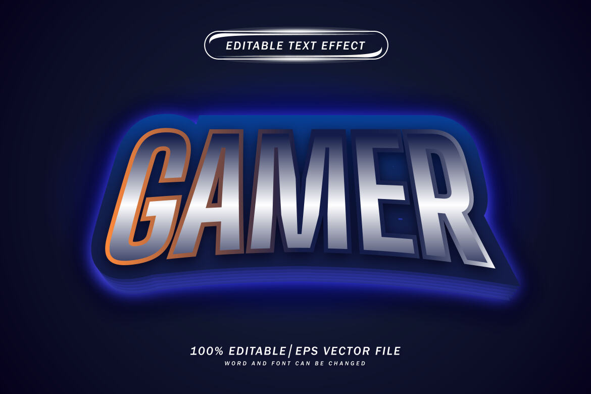Gamer text editable effect | Deeezy