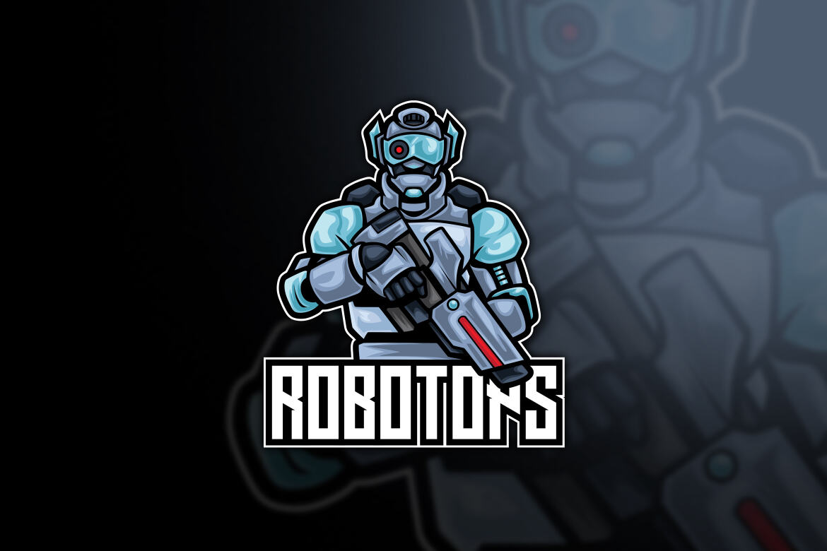 Robotops Robot Esport Logo Template | Deeezy