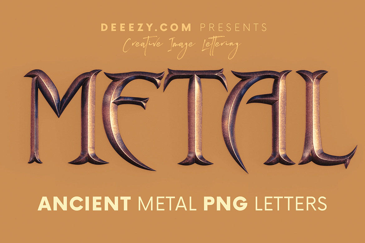 Ancient Metal FREE Alphabet | Deeezy
