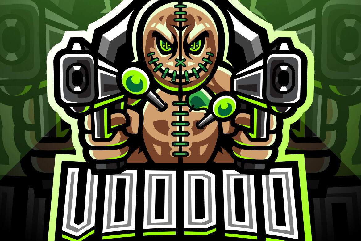 Voodoo Gunner Esport Mascot Logo | Deeezy